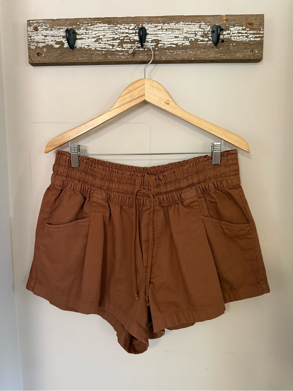 Aerie High-Waist Drawstring Boho Shorts